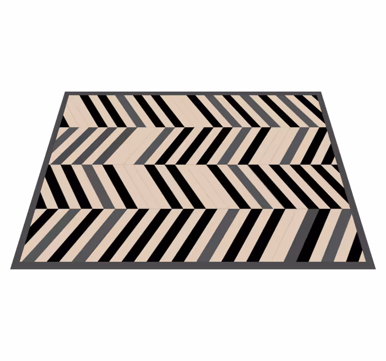 Tappeto vinile moderno ciondolo con motivo a chevron - TenStickers