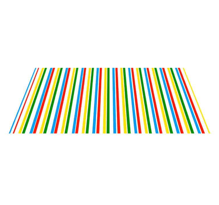Tappeto vinile strisce motivo verticale colorato - TenStickers