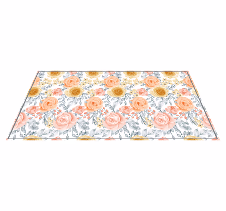 Zerbino pvc emblema del fiore - TenStickers