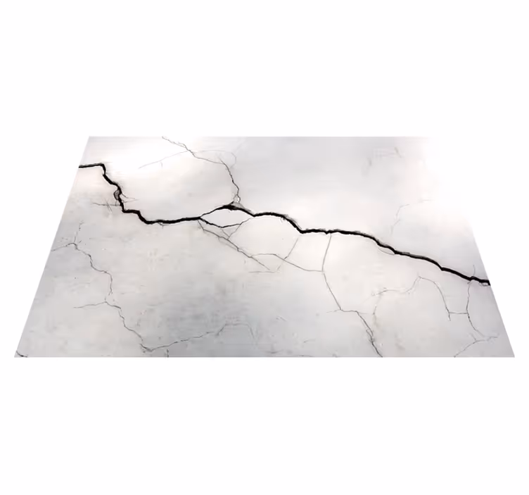 Tappeto vinile effetto marmo imitazione bianca stropicciata - TenStickers