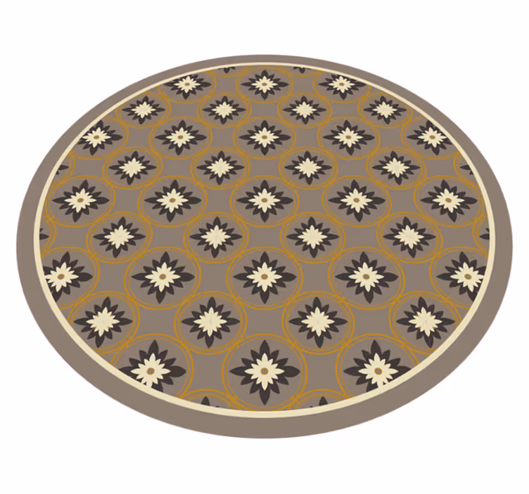 Tappeto vinile mosaico cerchio modellato - TenStickers