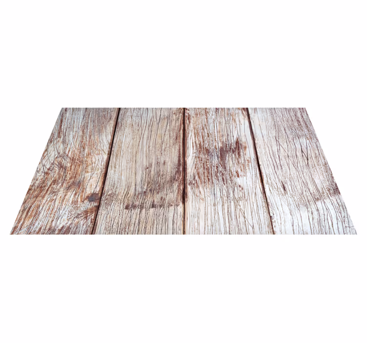 Tappeto vinile effetto legno consistenza marrone invecchiata - TenStickers