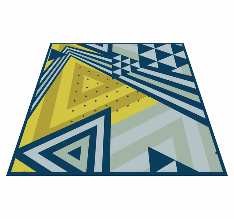 Tappeto vinile geometrico elementi triangolari - TenStickers