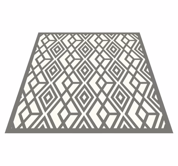 Tappeto vinile geometrico emblema del diamante - TenStickers