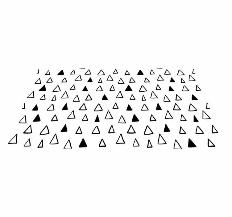 Tappetto vinile stelle motivi triangolari - TenStickers