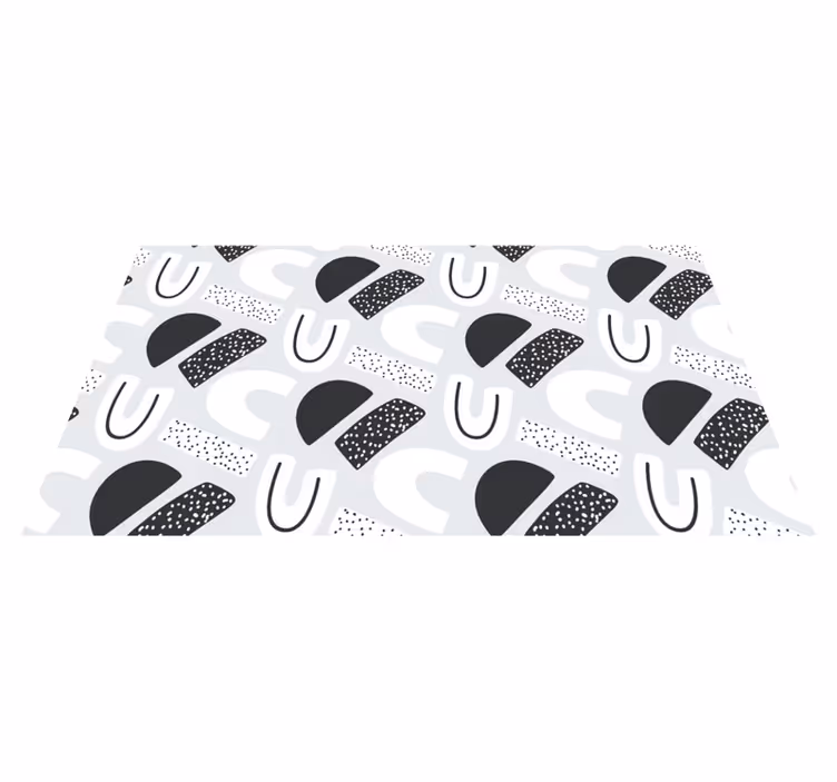Tappeto vinile bebé forme astratte monocromatiche - TenStickers