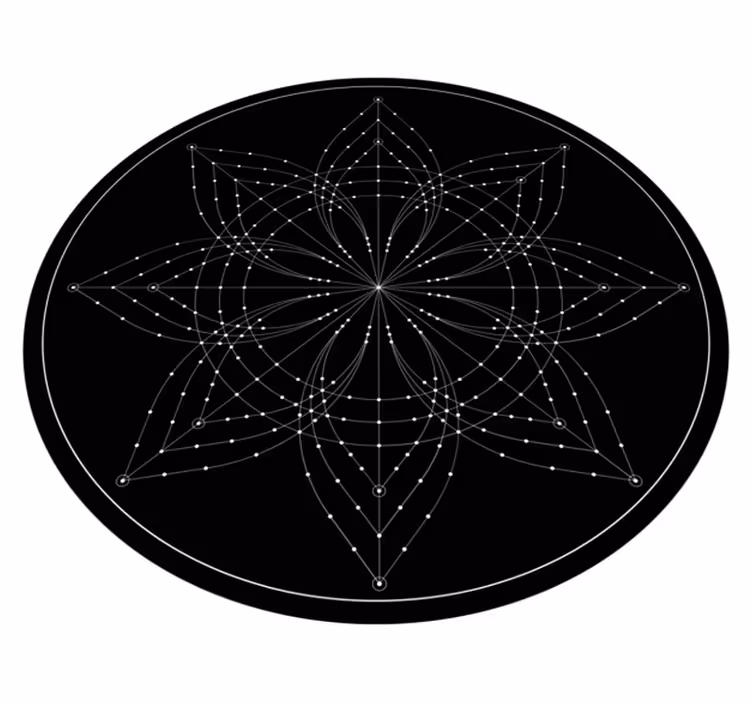 Tappeto vinile Mandala elegante motivo a loto - TenStickers
