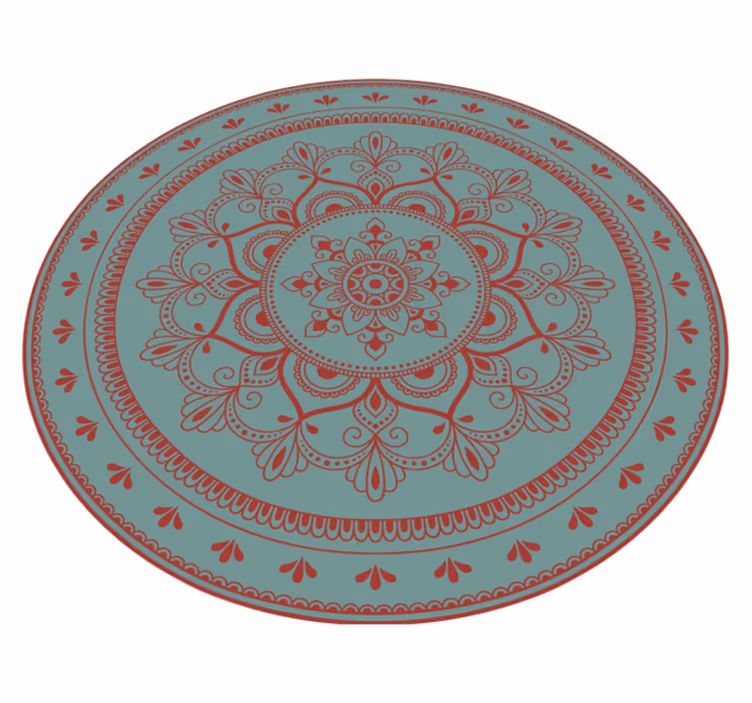 Tappeto vinile Mandala illustrazione circolare complessa - TenStickers