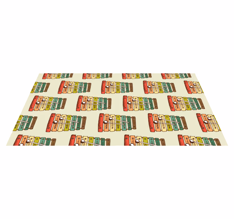 Tappeto vinile per ragazzi modello di xilofono colorato - TenStickers