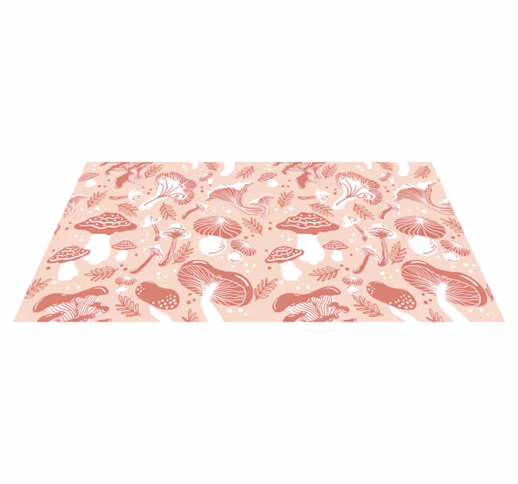 Tappeto vinile natura fantasia di funghi - TenStickers