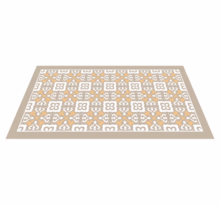Tappeto vinile mosaico con eleganti motivi decorativi - TenStickers