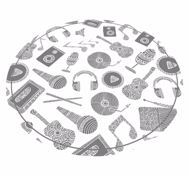 Tappeto vinile per bambini modelli di strumenti musicali - TenStickers