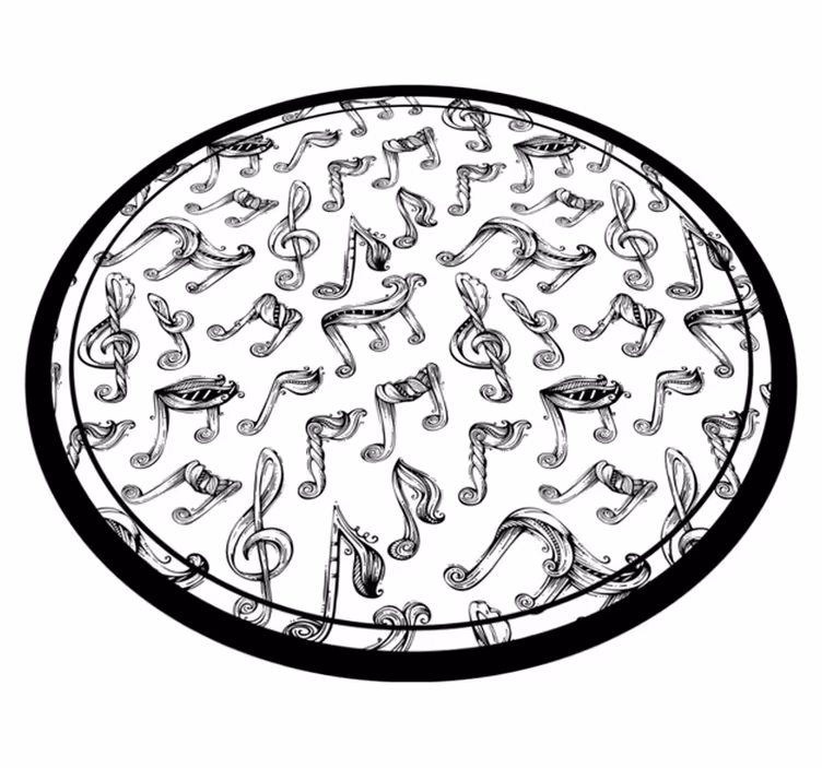 Tappeto vinile per ragazzi schema di notazione musicale - TenStickers