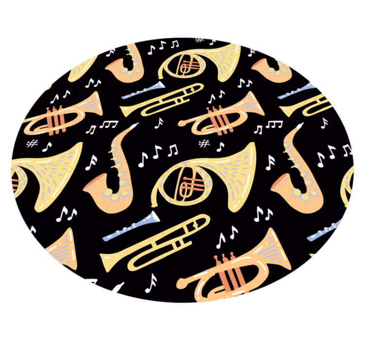Tappeto vinile per bambini idea di strumento musicale - TenStickers