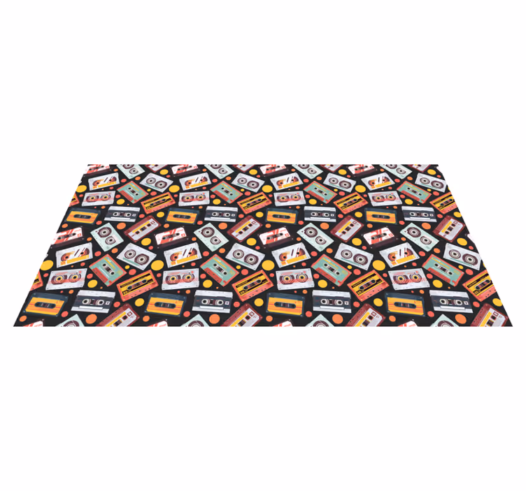 Tappeto vinile per bambini cassetta audio vintage - TenStickers