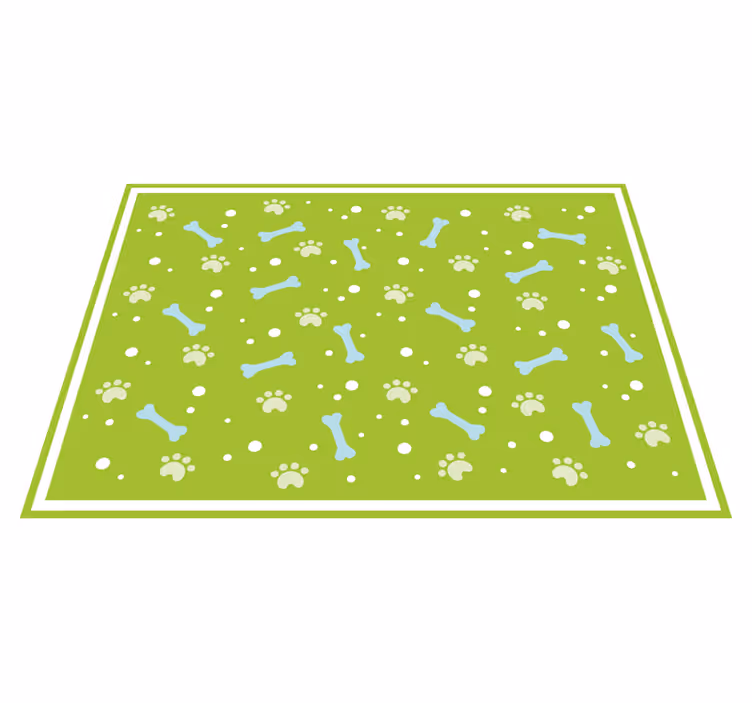 Tappeto vinile animali stile impronta di zampa - TenStickers