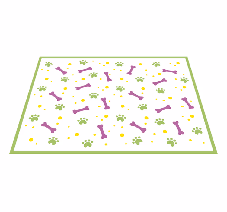 Tappeto vinile per bambini divertimento con le impronte - TenStickers