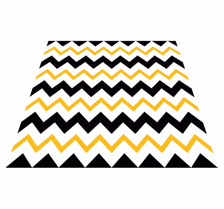Tappeto vinile geometrico a zigzag chevron - TenStickers