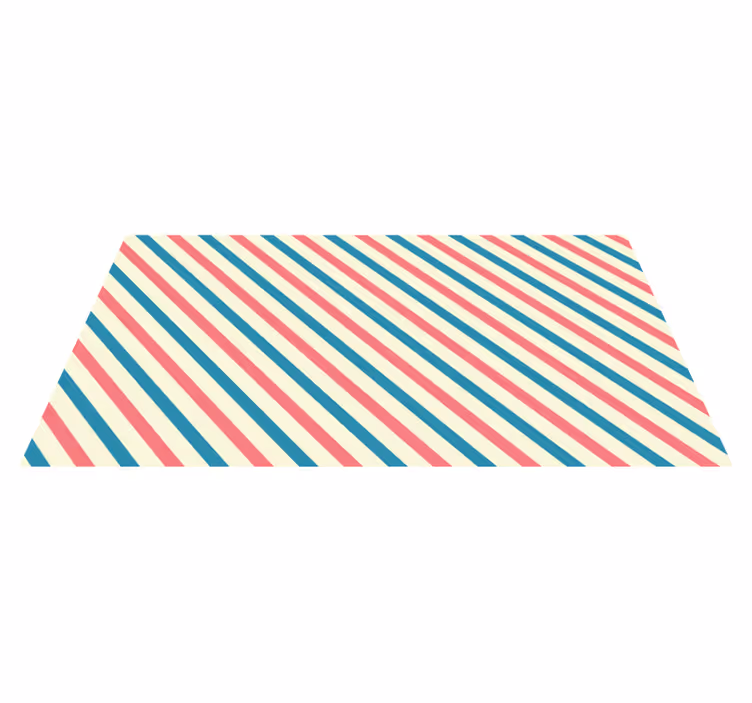 Tappeto vinile strisce linee vibranti inclinate - TenStickers