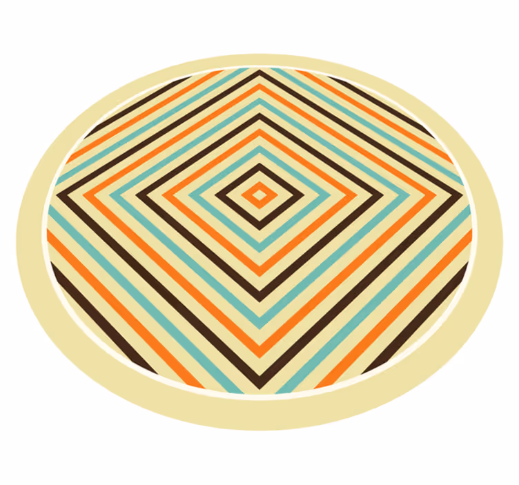 Tappeto vinile strisce vivace stile chevron - TenStickers