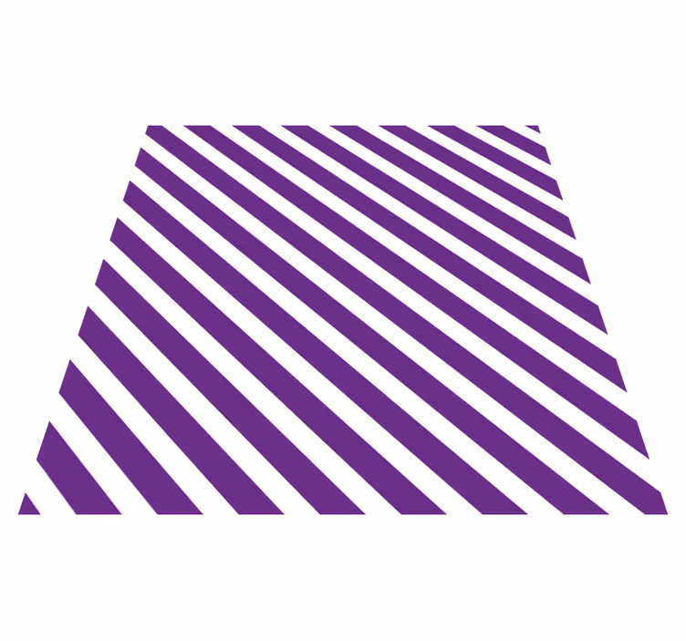 Tappeto vinile strisce stile a strisce viola - TenStickers