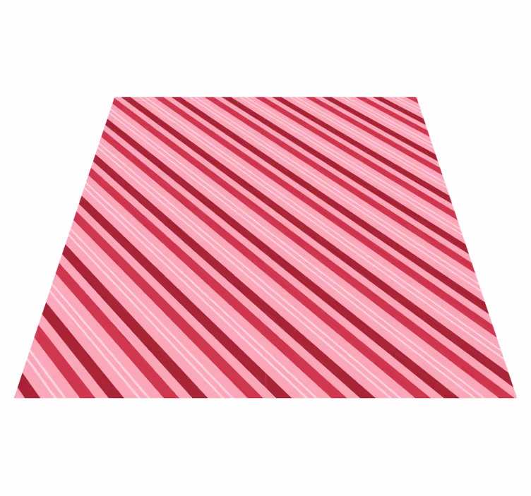 Tappeto vinile strisce motivo righe rosa - TenStickers