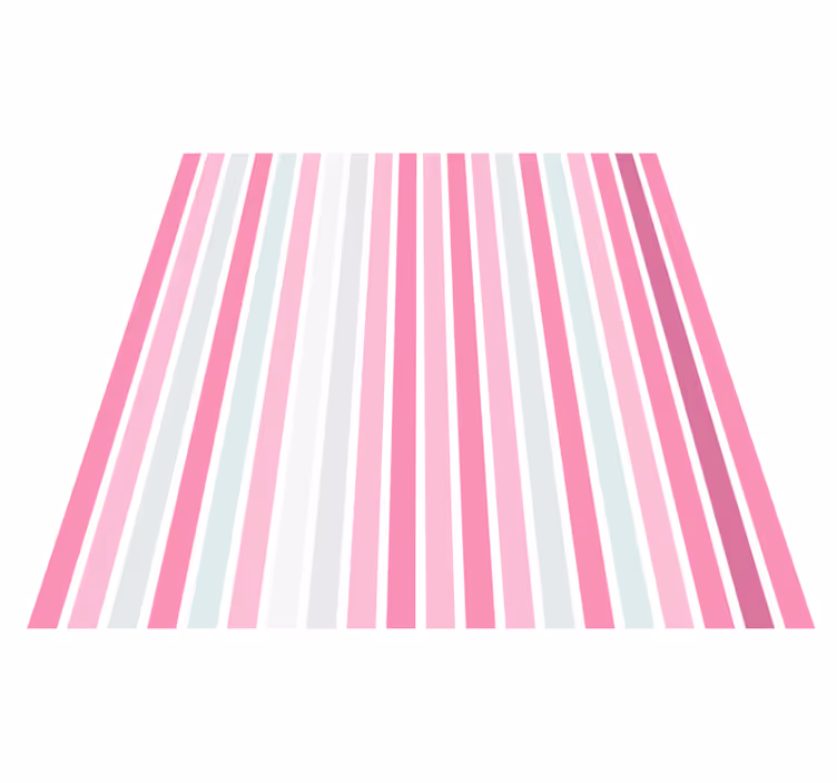 Tappeto vinile strisce raffinatezza a righe rosa - TenStickers