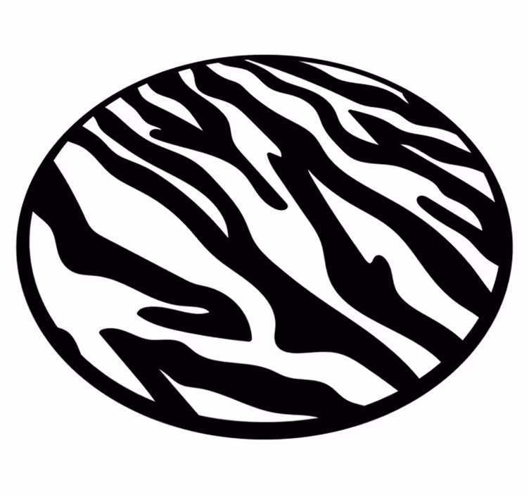 Tappeto vinile stampa animale motivo a strisce zebra - TenStickers
