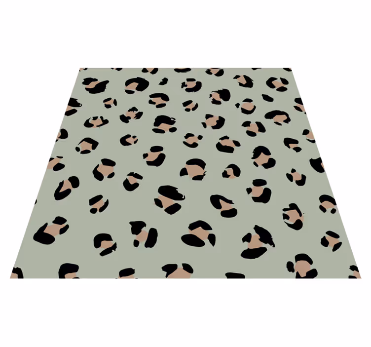 Tappeto vinile stampa animale pelle maculata leopardata - TenStickers