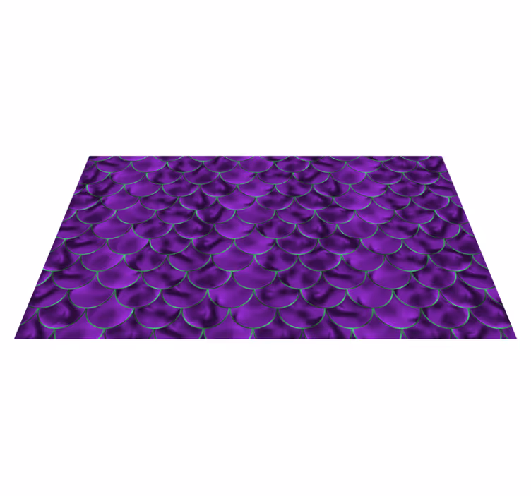 Tappeto vinile stampa animale motivo viola con scaglie - TenStickers