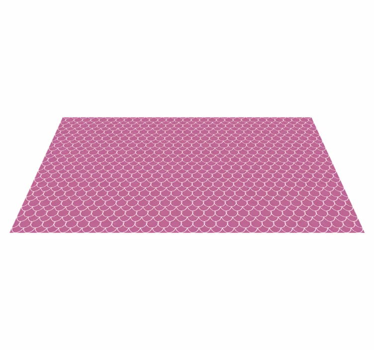 Tappeto vinile stampa animale motivi conchiglia rosa - TenStickers