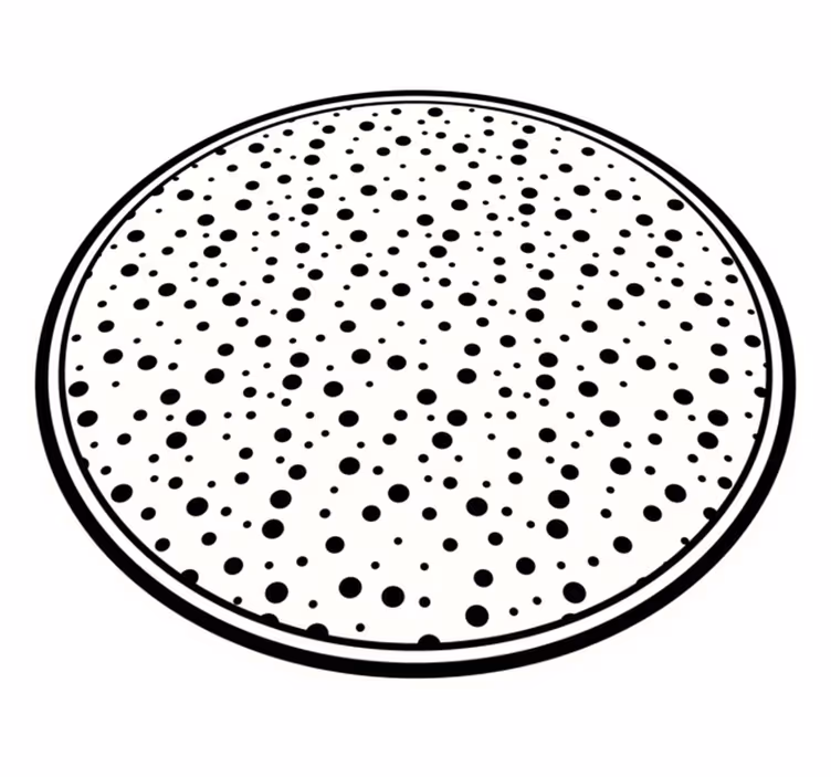 Tappeto vinile minimalista pois neri - TenStickers