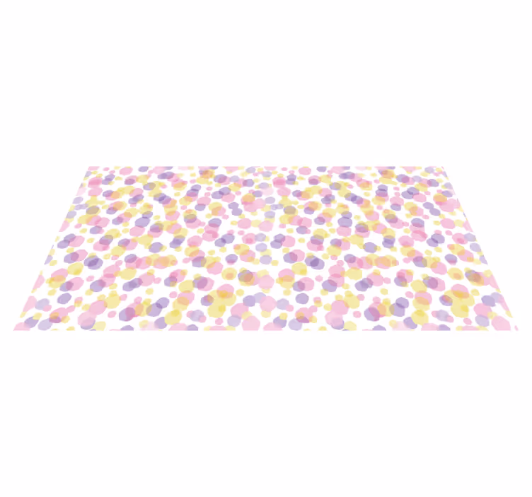 Tappeto vinile bagno motivo a bolle rosa - TenStickers