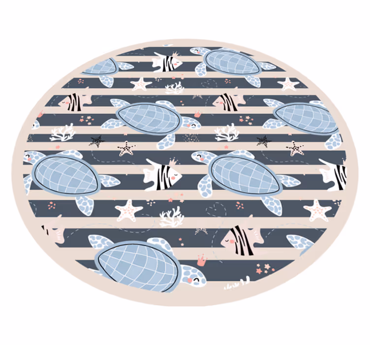 Tappeto vinile animali tartarughe sottomarine - TenStickers