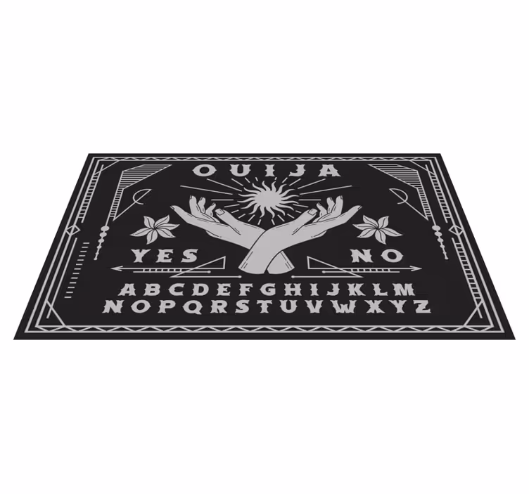 Tappeto vinile mappamondo disegno delle mani ouija - TenStickers