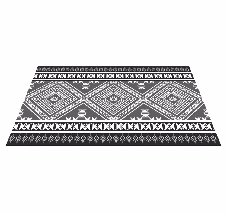 Tappeto vinile etnico motivo geometrico chic - TenStickers