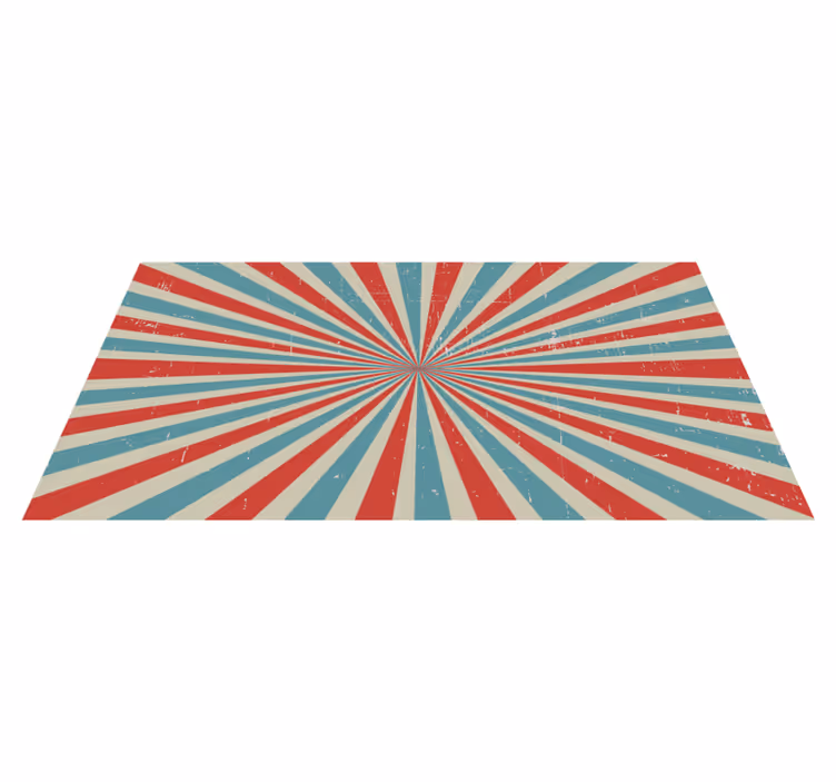 Tappeto vinile geometrico raggiante esplosione di stelle - TenStickers