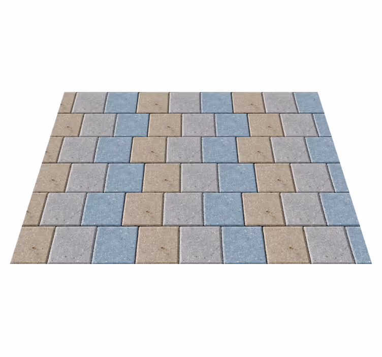 Tappeto vinile piastrelle piastrelle quadrate colorate - TenStickers