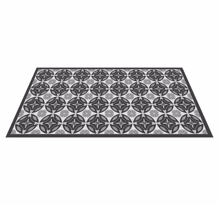 Tappeto vinile effetto marmo motivo monocromatico elegante - TenStickers