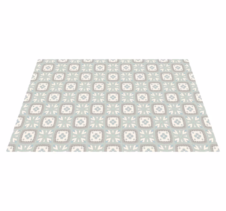 Tappeto vinile mosaico disposizione delle piastrelle - TenStickers