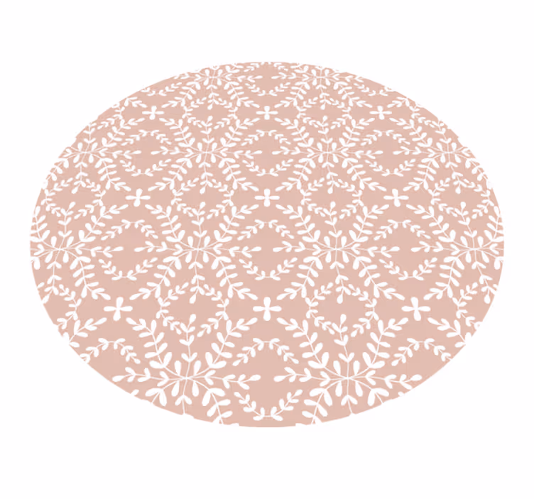 Tappeto vinile fiori composizione fiori delicati - TenStickers
