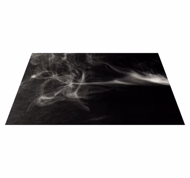 Tappeto vinile moderno effetto vortici di fumo - TenStickers