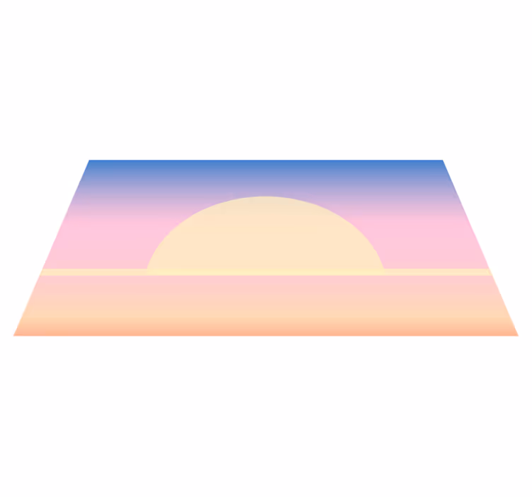 Tappeto vinile natura gradiente dell'alba - TenStickers