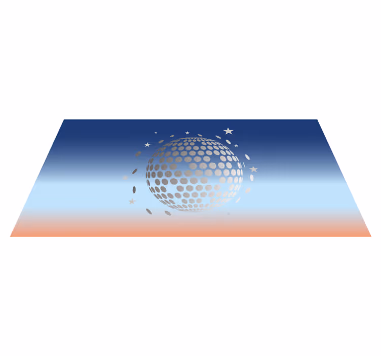 Tappetto vinile stelle progettazione della sfera celeste - TenStickers