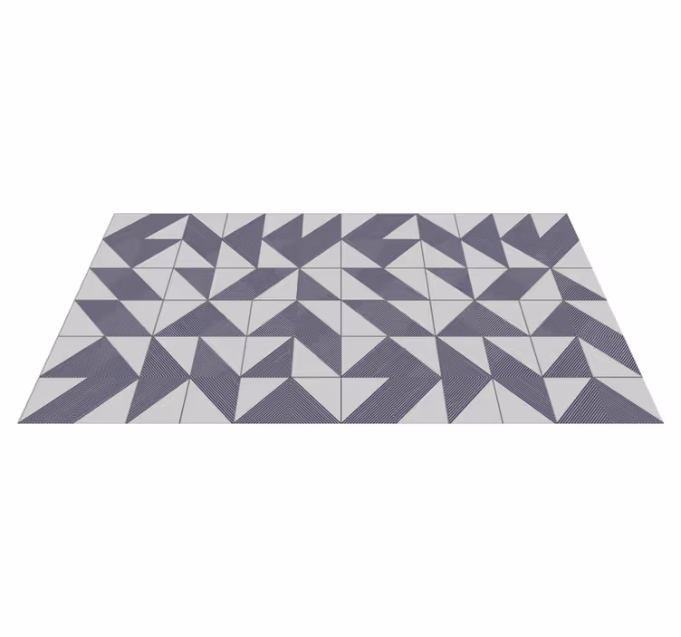 Tappeto vinile geometrico concetto triangolare - TenStickers