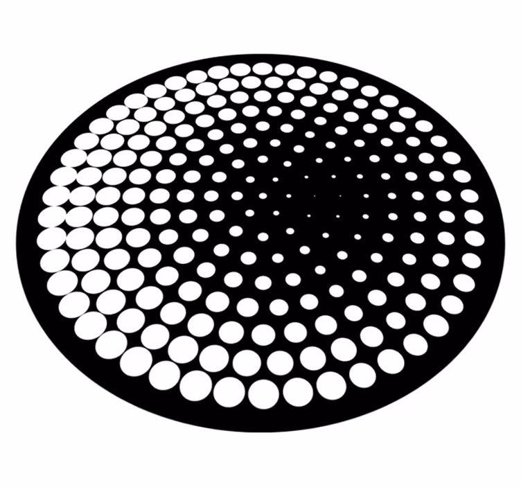 Tappeto vinile geometrico motivo punteggiato - TenStickers
