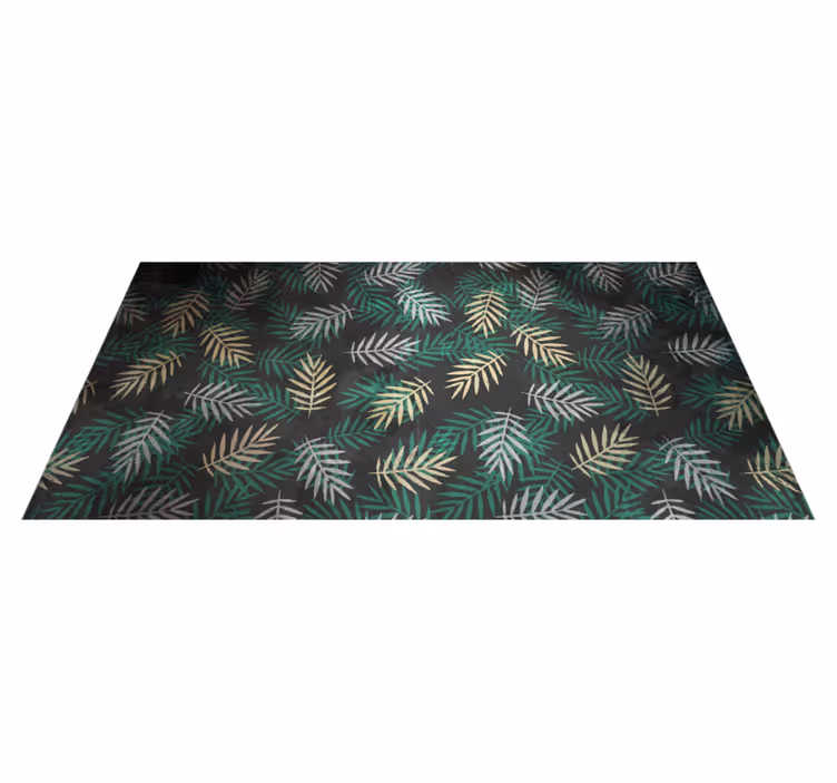 Tappeto vinile natura modello di vegetazione tropicale - TenStickers