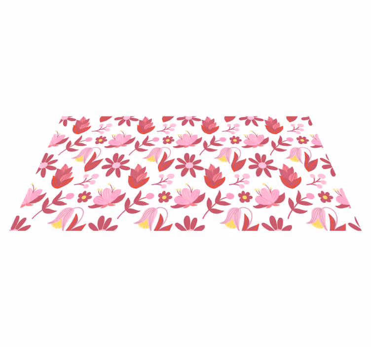 Tappeto vinile fiori fioriscono motivi floreali - TenStickers