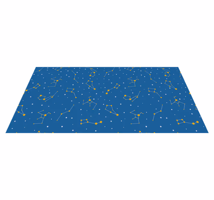 Tappetto vinile stelle cielo notturno celeste - TenStickers