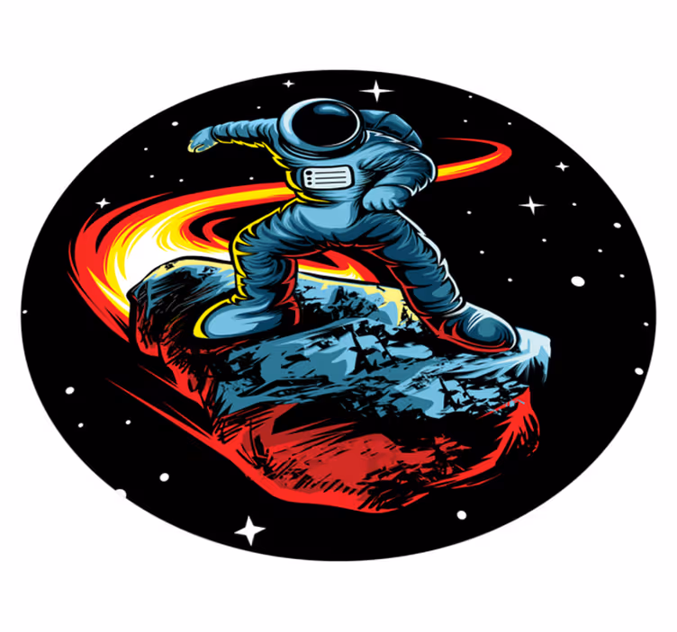 Tappetto vinile stelle avventura cosmica - TenStickers